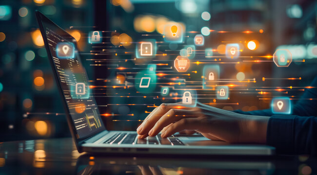 Online security concept.