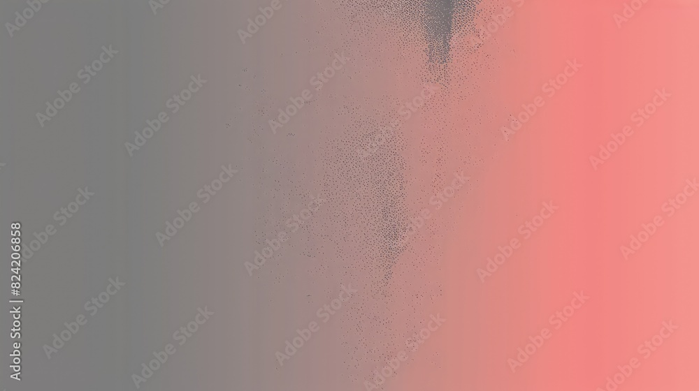 Wall mural a polished gradient background moving from slate gray to vibrant coral, with a fine grainy texture c