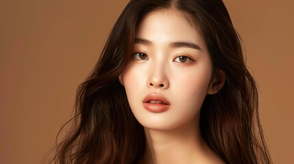 Portrait of a woman, with soft lighting and a serene expression