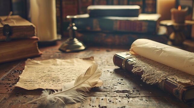 National pen pal day background concept, with copy space 