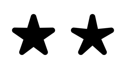 Star Icon set. rating icon vector. favourite star icon