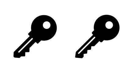 Key icon set. Key vector icon. Key symbol