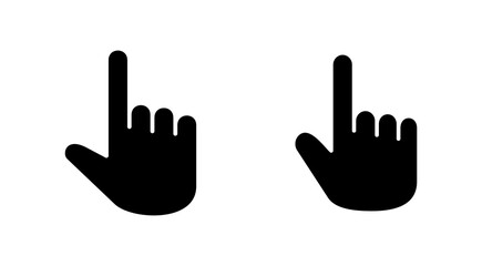 Obraz premium Hand icon set. hand vector icon, palm,click
