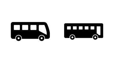 Bus icon set. bus vector icon