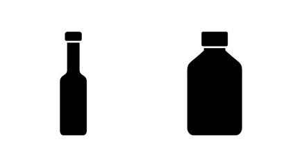 Bottle icon set. bottle vector icon