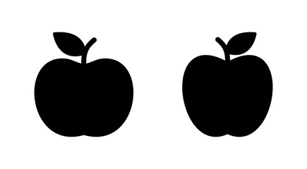 Apple icon set. Apple vector icon. apple symbols for your web design.