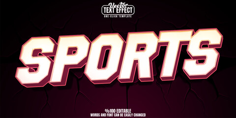 Sports editable text effect, customizable college and game 3D font style