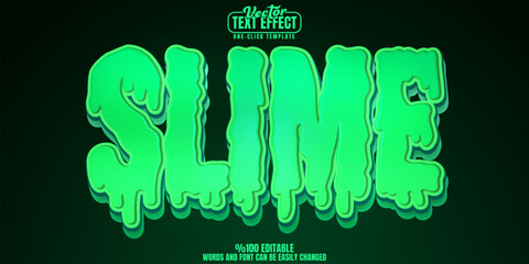Slime editable text effect, customizable liquid and trash 3D font style