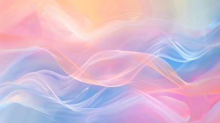 Soft pastel LGPTQ pride abstract background wallpaper with gentle flowing waves in soothing hues