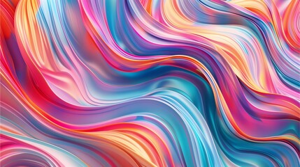 Fototapeta premium abstract background with colorful waves of different colors, swirling and flowing in an intricate pattern. The vibrant hues create a sense of movement and energy, giving the design a dynamic feel.
