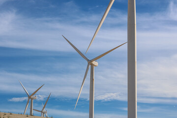 wind turbine in the sky