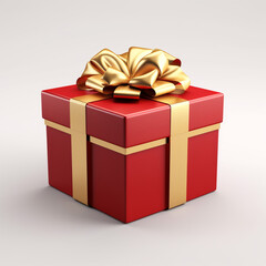 Gift box With ribbon isolated on a background