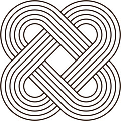 Geometric shape, zen stripy line pattern