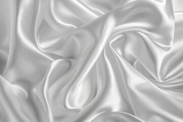 Obraz premium White gray satin texture that is white silver fabric silk panorama background with beautiful soft blur pattern natural.