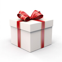 Fototapeta premium Gift box With ribbon isolated on a background