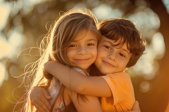 Huging Child
