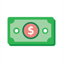 cash icon. Solid icon, Editable stroke.