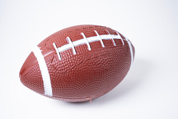 Football On A Table With White Background