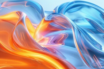 Naklejka premium Colorful paper and flowing liquid