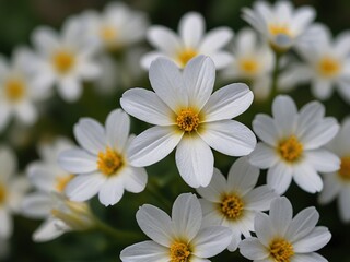 Closeup of white flowers