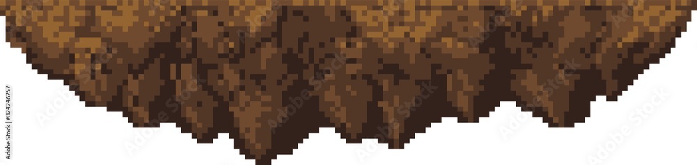 Poster arcade 8bit video game pixelated platform