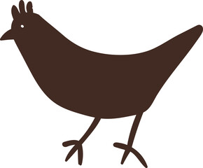 Bird cave painting, ancient caveman drawing