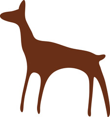 Antelope cave painting, prehistoric rock art