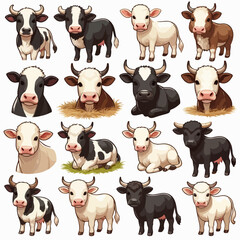 Fototapeta premium a cow to be sacrificed or qurban on Eid al Adha Mubarak
