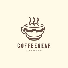 coffee gear vintage icon logo design inspiration 2