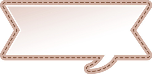 Stitched speech bubble