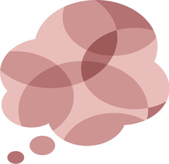 Geometric speech bubble