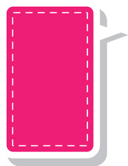 Stitched speech bubble