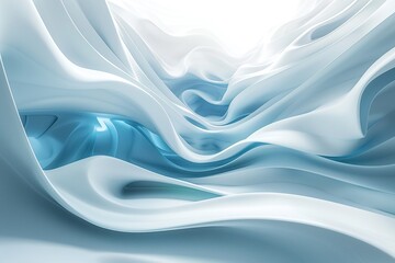 Flowing Blue Silk Liquid