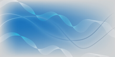 Abstract background with subtle swoosh wave connection Light BLUE vector pattern with waves background. Modern blue gradient background with waves.