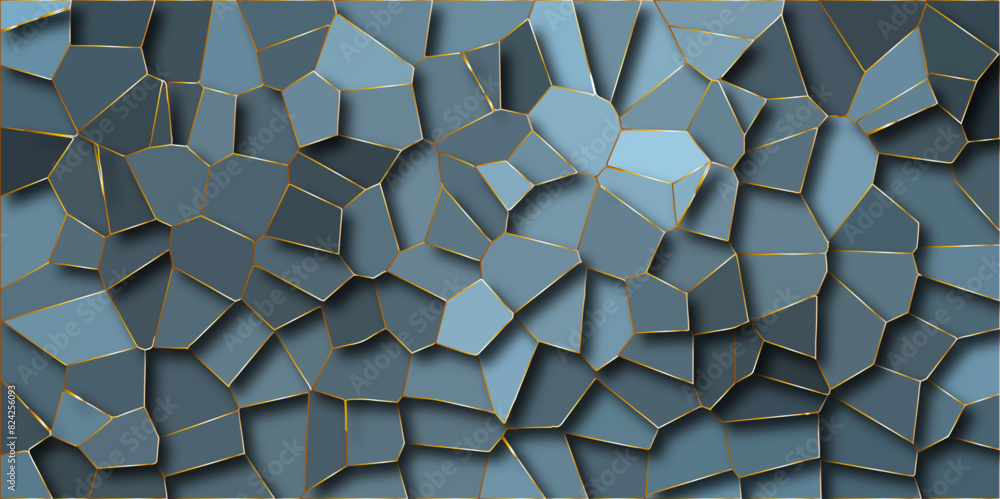 Poster abstract colorful background with polygon or vector frame. texture of geometric shapes with shadows 