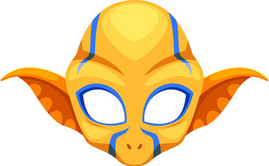 Photo booth alien creature cartoon personage mask