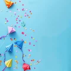 International kite day concept with copy space area for text