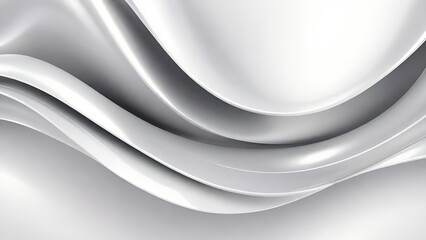 Soft and smooth textured 3d effect gray wavy curved lines abstract background.