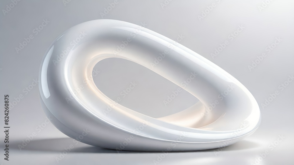 Poster soft and smooth textured 3d effect gray wavy curved lines abstract background.