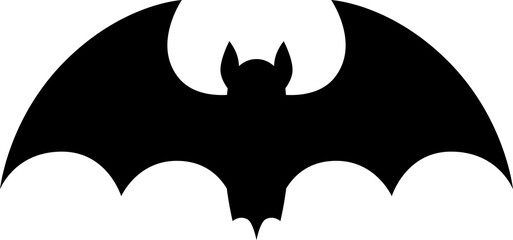 Halloween season spooky bat black silhouette