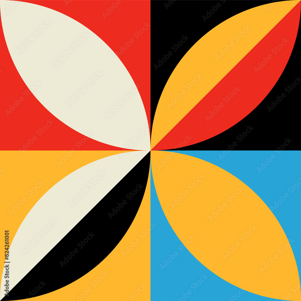 Poster geometric, abstract modern pattern form or shape
