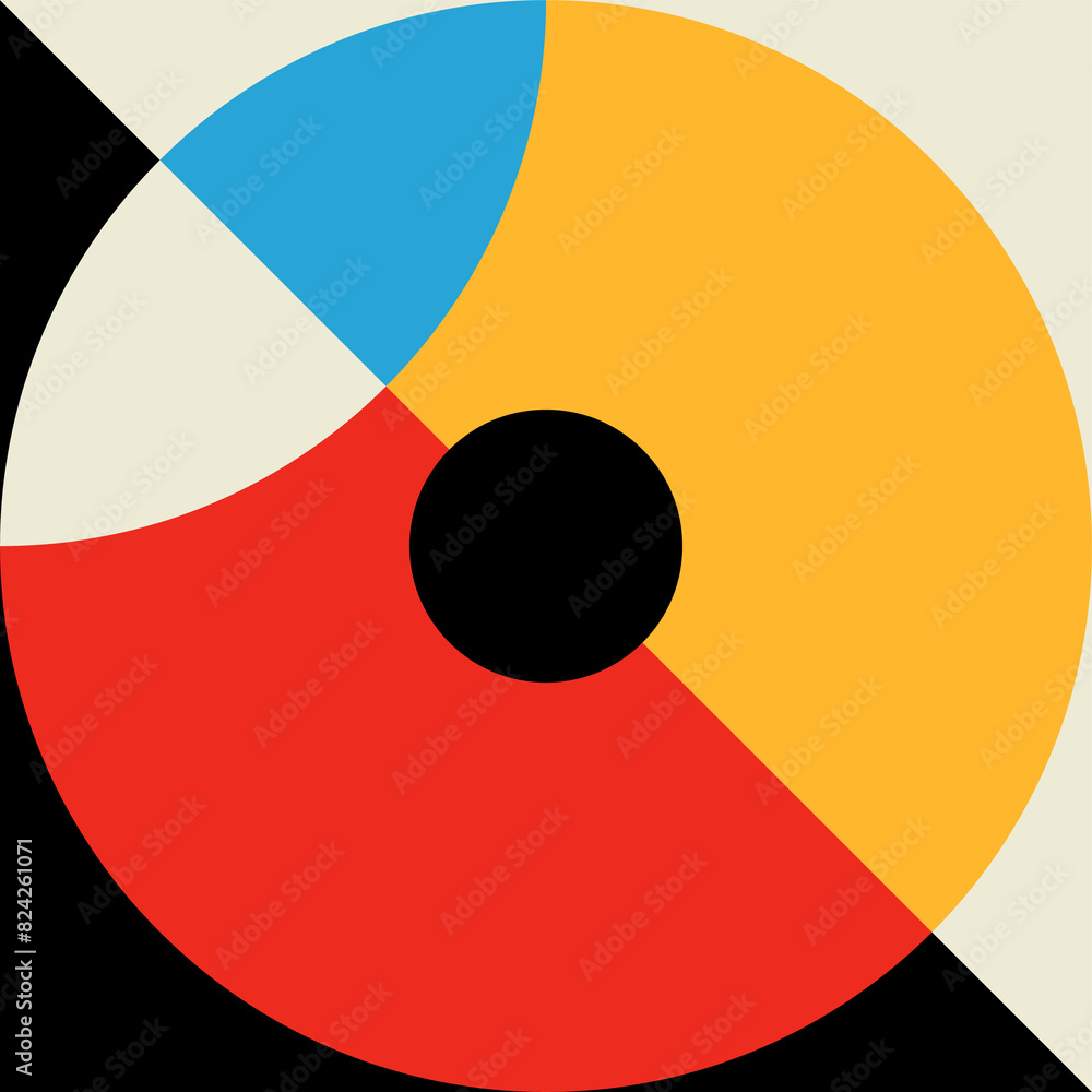 Poster graphic, abstract modern pattern shape or element