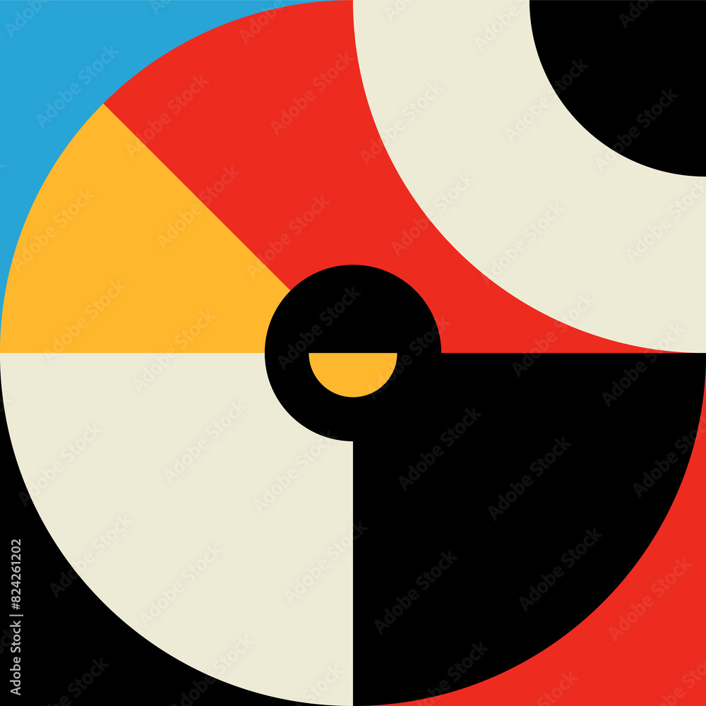 Poster geometric, graphic modern pattern element or shape