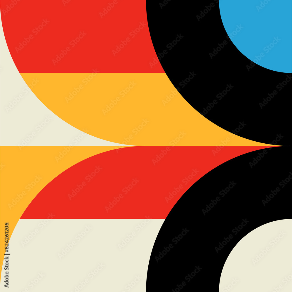 Aufkleber Graphic, abstract modern pattern block or element