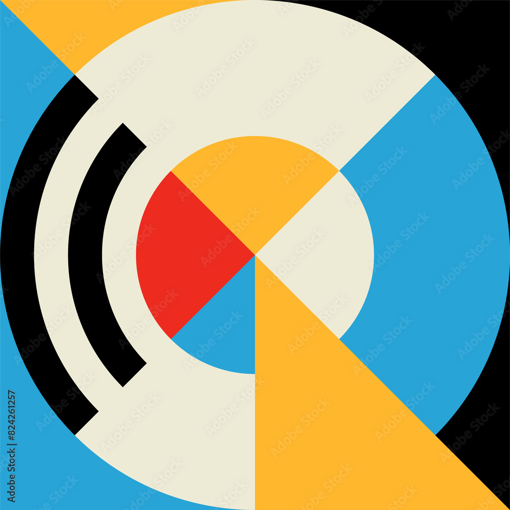 Poster abstract, graphic modern pattern element or shape