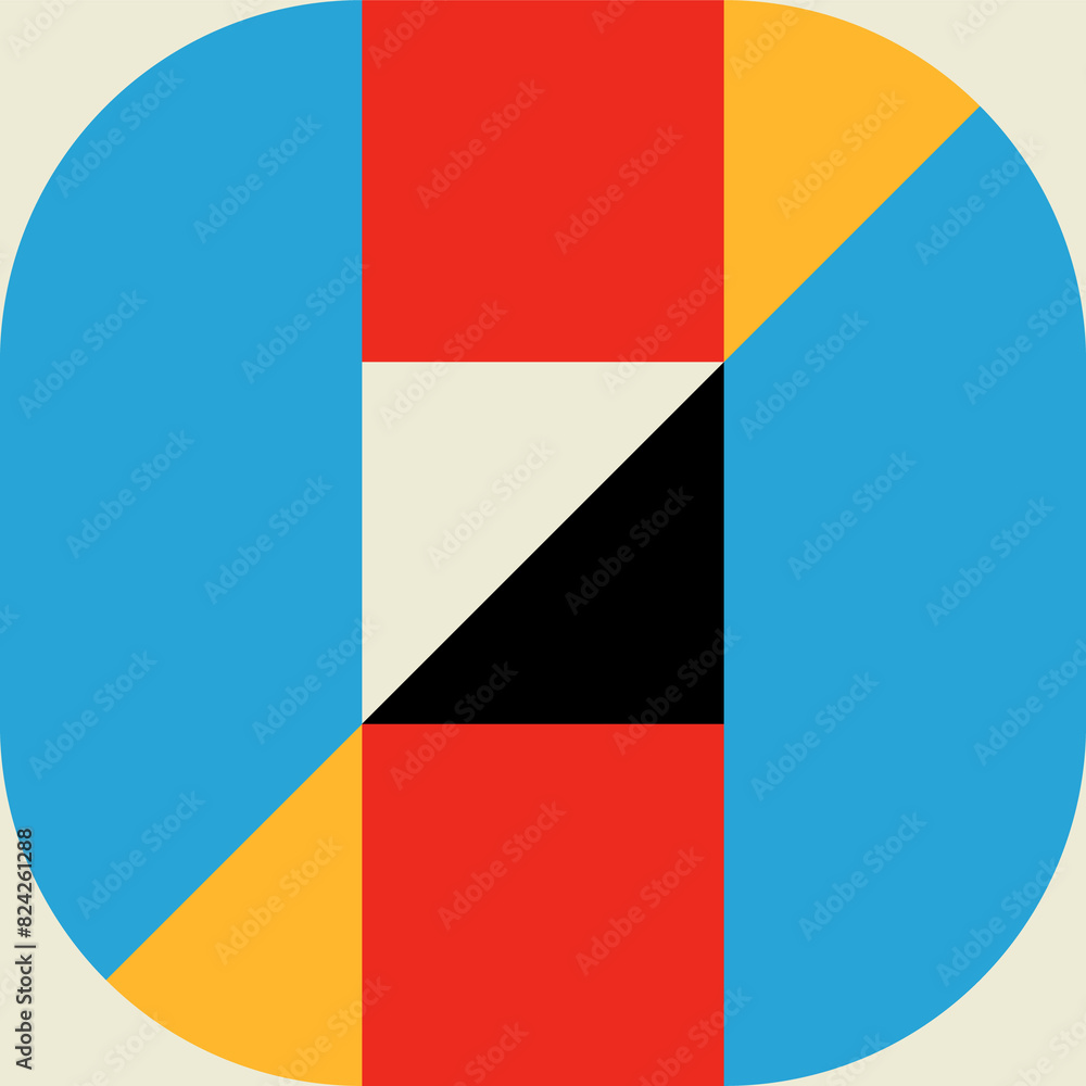 Aufkleber geometric, graphic modern pattern element or shape