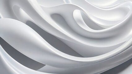 Obraz premium Soft and smooth textured 3d effect gray wavy curved lines abstract background.