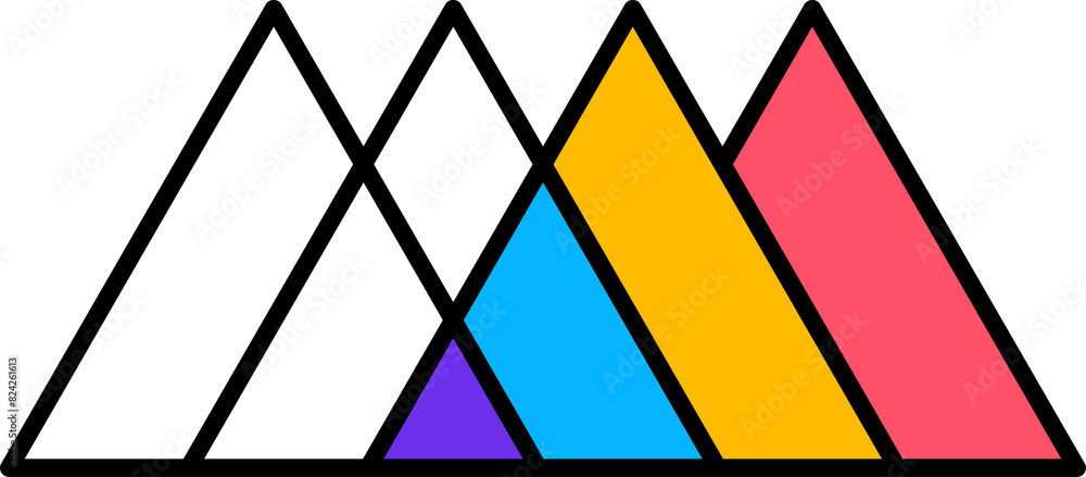 Poster abstract memphis shape or graphic pattern