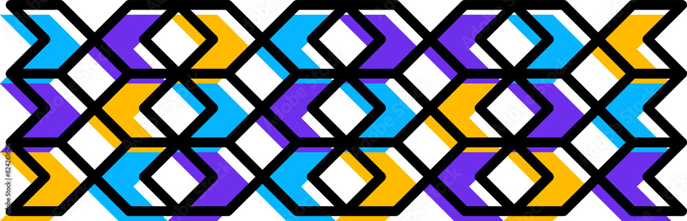 Poster graphic memphis shape or abstract pattern