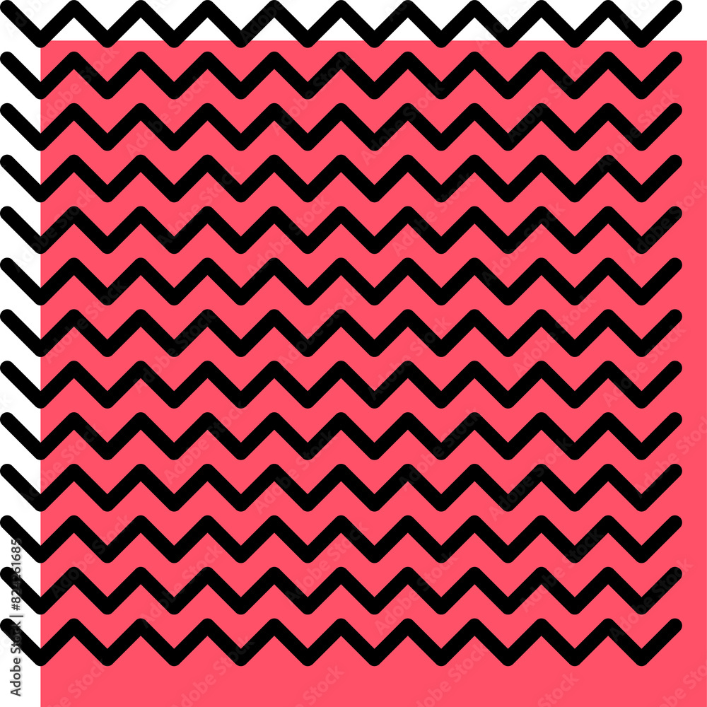 Aufkleber graphic memphis square shape or abstract form